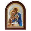 Icoana Sfanta Familie Argint 21x15cm Auriu Color