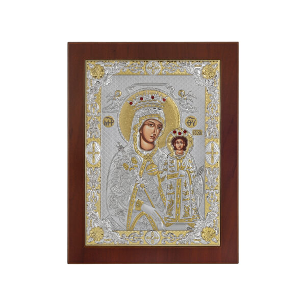 Icoana Maicii Domnului Imparateasa Argint 20x26cm