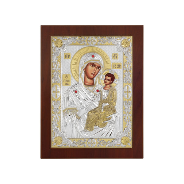 Icoana Maicii Domnului Vindecatoarea Argint 20x26cm