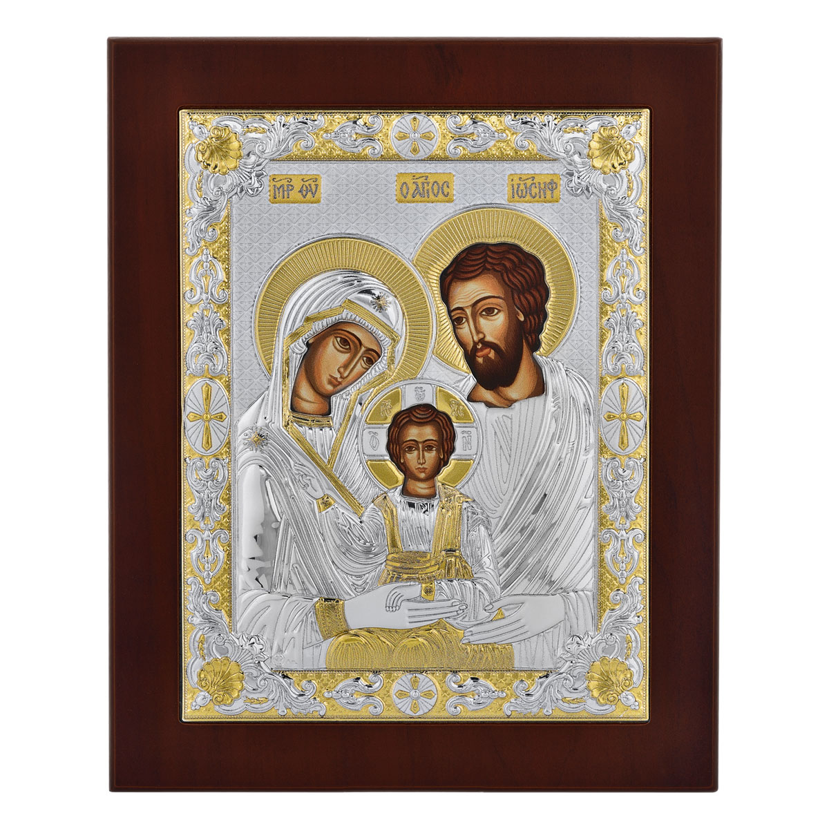 Icoana Sfanta Familie Argint 24x32cm ICOANE De ARGINT