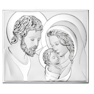 Icoana Sfanta Familie Argint 46x37 cm