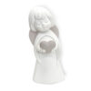 Statueta Ingeras cu Inimioara 10 cm Alb