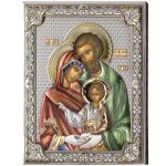 Icoana Sf Familie Argint 12x16cm Color