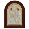 Icoana Arhanghelul Mihail si Gavril Argint 10x14cm