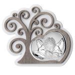 Icoana Inger Pazitor Botez si Pomul Vietii Argint 15x13 cm