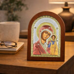 Icoana Maicii Domnului Kazan Argint 10x14cm Color