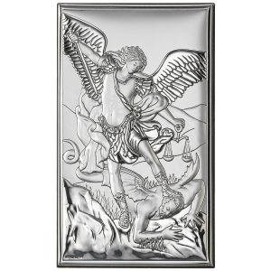 Icoana Sf Mihail Argint 6.5x11 cm