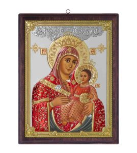 Icoana Maicii Domnului de la Bethleem Argint 17x21.5cm Color