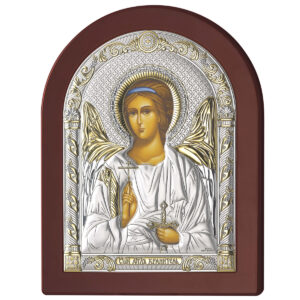 Icoana Ingerul Pazitor Argint 15x20 cm Auriu