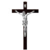 Cruce Lemn Maslin si Crucifix Argint 50 cm Satinat