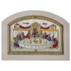 Icoana Cina Cea de Taina Argint 13x18cm Color Rama Alba