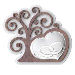 Medalion Casatorie cu Pomul Vietii Argint 15x13 cm