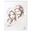Icoana Sfanta Familie 20x25 cm cu Foita de Argint