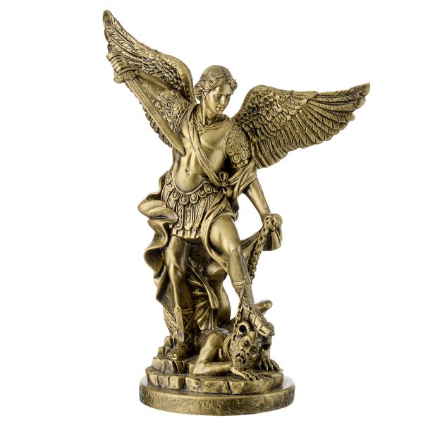 Statueta Sf Arhanghel Mihail 25 cm Cupru