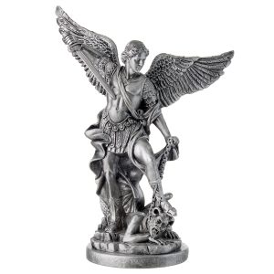 Statueta Sf Arhanghel Mihail Argint 33 cm