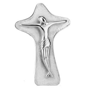 Cruce cu Crucifix Argint 14 cm