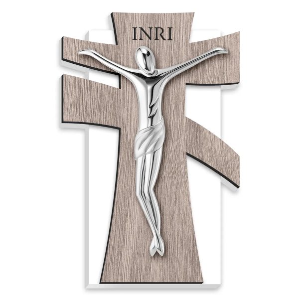 Cruce cu Crucifix Argint 11x17 cm