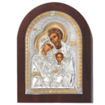 Icoana Sf Familie Argint 7.5x9.5 cm Auriu