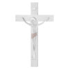 Cruce Lemn Alb si Crucifix Alb 31 cm