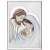 Icoana Sfanta Familie Argint 13x18cm