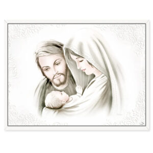 Icoana Sfanta Familie Argint 45x39 cm