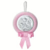 Medalion Patut Ingerul Pazitor 11 cm Roz cu Melodie