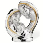 Statueta cu Sfanta Familie Argint 9 cm
