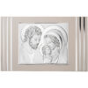 Icoana Sfanta Familie Argint 68x42 cm