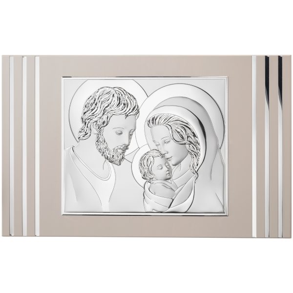 Icoana Sfanta Familie Argint 68x42 cm