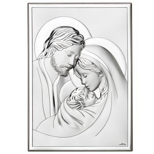 Icoana Sfanta Familie Argint 26x32cm