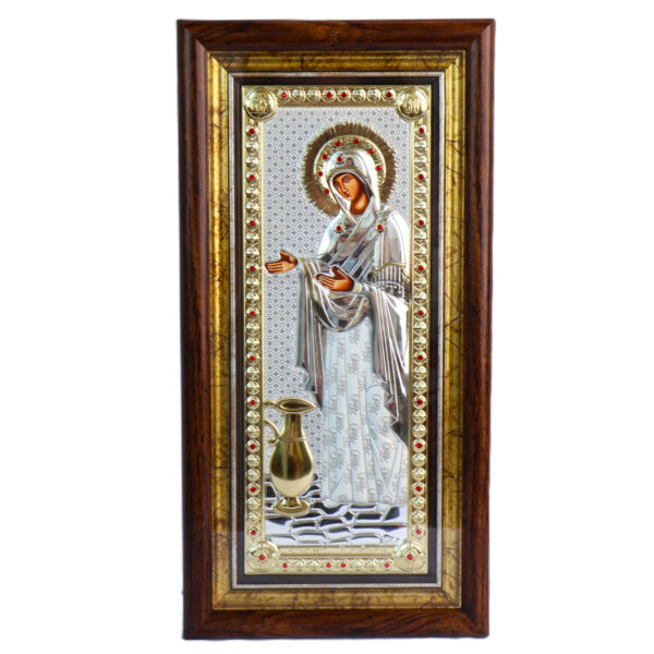 Icoana Sporul Casei Argint 48x23 cm Auriu cu Geam