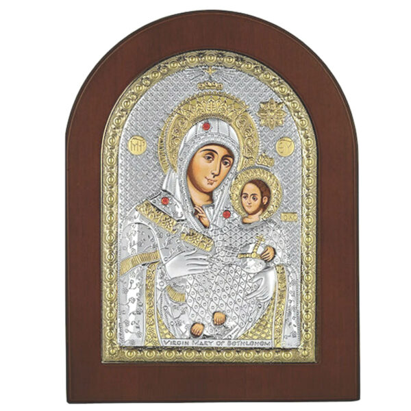 Icoana Maicii Domnului de la Bethleem Argint 15x20 cm Resigilata