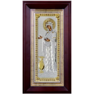 Icoana Sporul Casei Argint 18x33 cm Auriu cu Geam