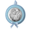 Medalion Patut Sfanta Familie Argint 8 cm Bleu