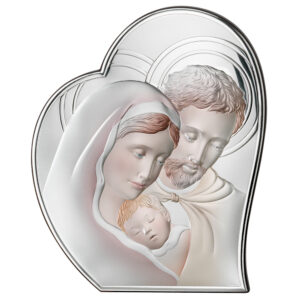 Icoana Sfanta Familie Argint 27x32.6 cm Color