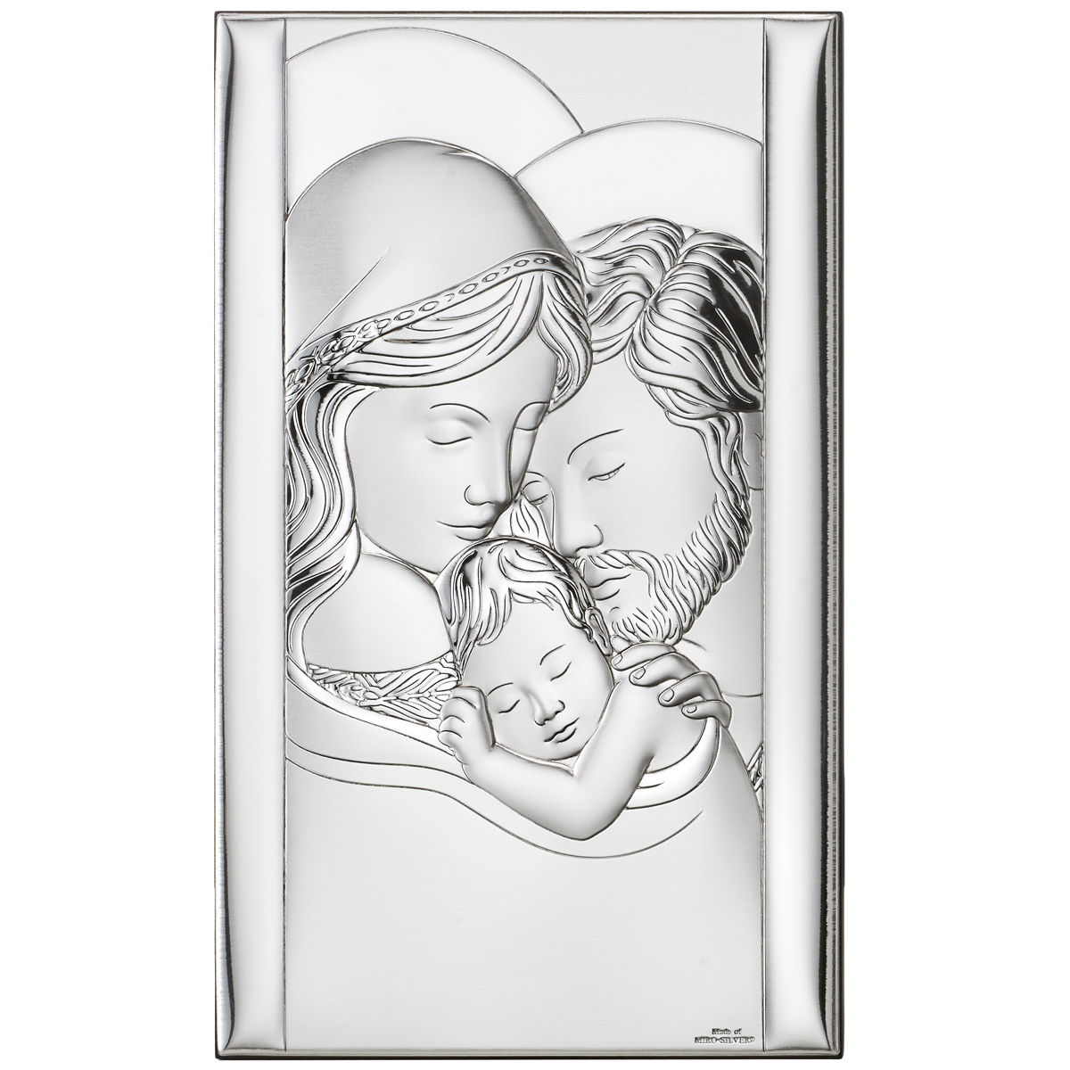 Icoana Sfanta Familie Argint 19x39 cm