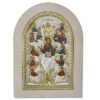 Icoana Pomul Vietii din Argint 20x26 cm Rama Alba