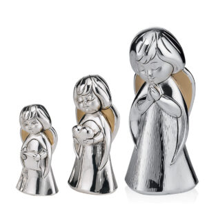 Set 3 Statuete cu Inger Pazitor Argint