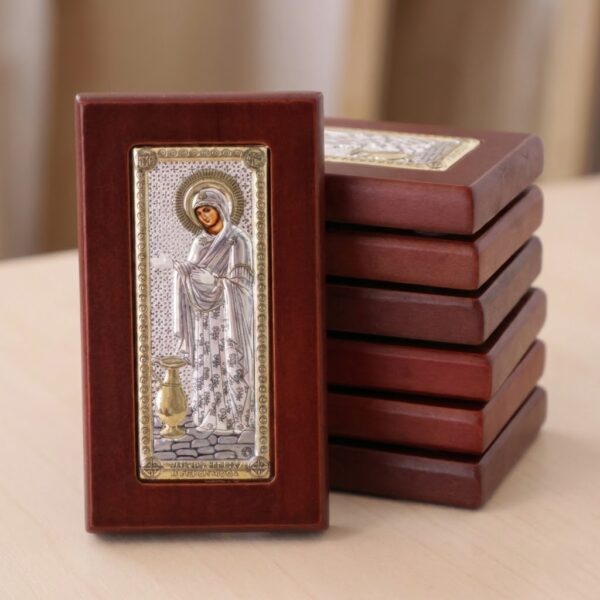 10 Icoane Argint Sporul Casei 6x12 cm