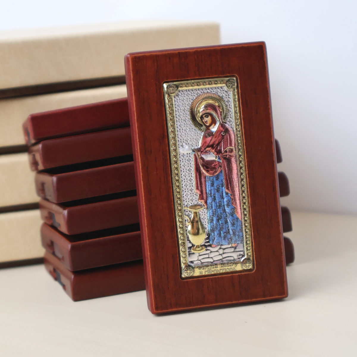 10 Icoane Sporul Casei Argint 5x9 cm Color