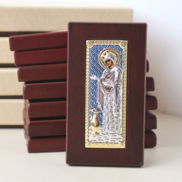 10 Icoane Sporul Casei Argint 5x9cm Bleu Rama Maro