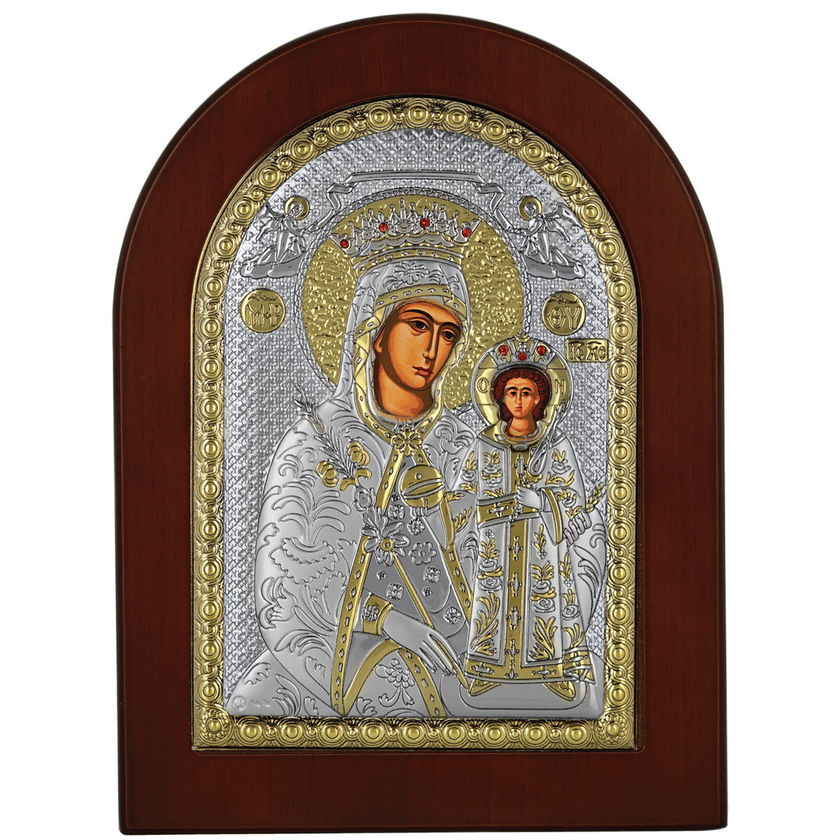 Icoana Maicii Domnului Imparateasa din Argint 20x26 cm