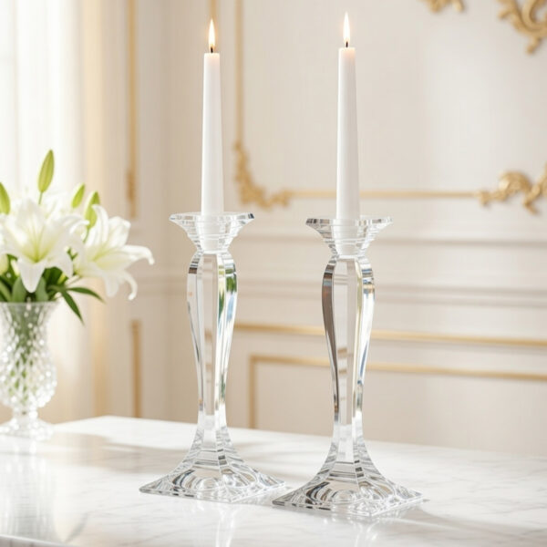 Set 2 Sfesnice din Cristal Bohemia Prince 25.5 cm