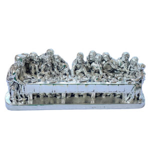 Figurina Cina cea de Taina 21.5x7 cm Argintata