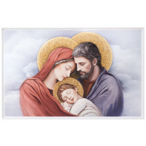 Icoana Sfanta Familie 79x50 cm cu Foita de Aur