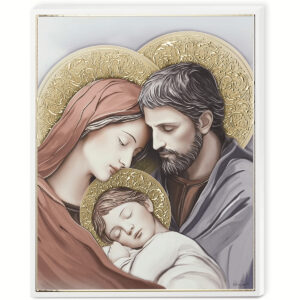Icoana Sfanta Familie cu Foita de Aur 38x33 cm