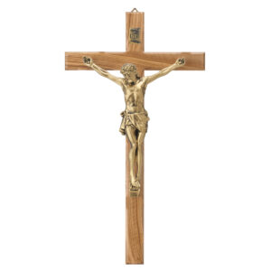 Cruce Lemn Maslin si Crucifix Bronz 50 cm