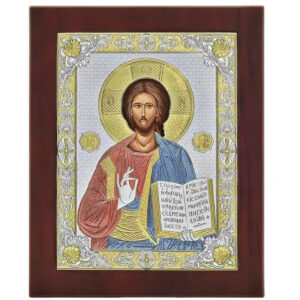 Icoana Iisus Hristos Argint 24x32 cm Color