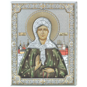 Icoana Argint Sfanta Matrona 20x26 cm Color