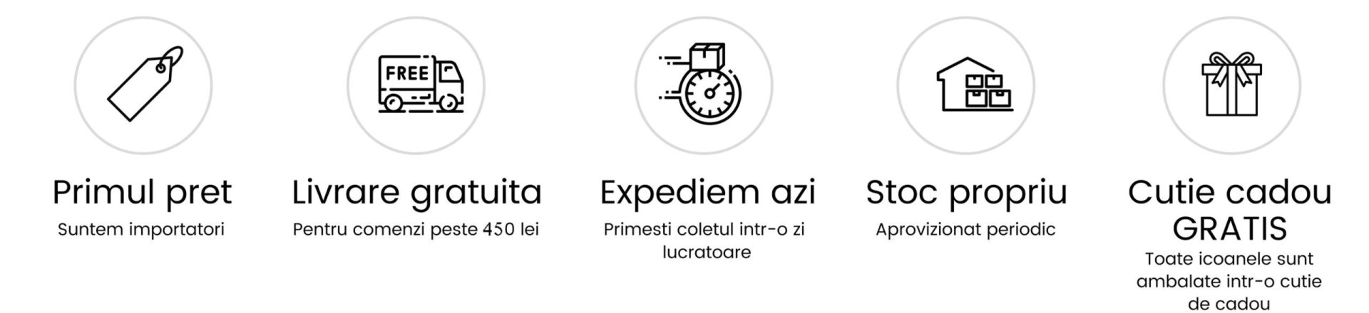 Avantaje IcoaneDeArgint.ro Avantaje IcoaneDeArgint.ro